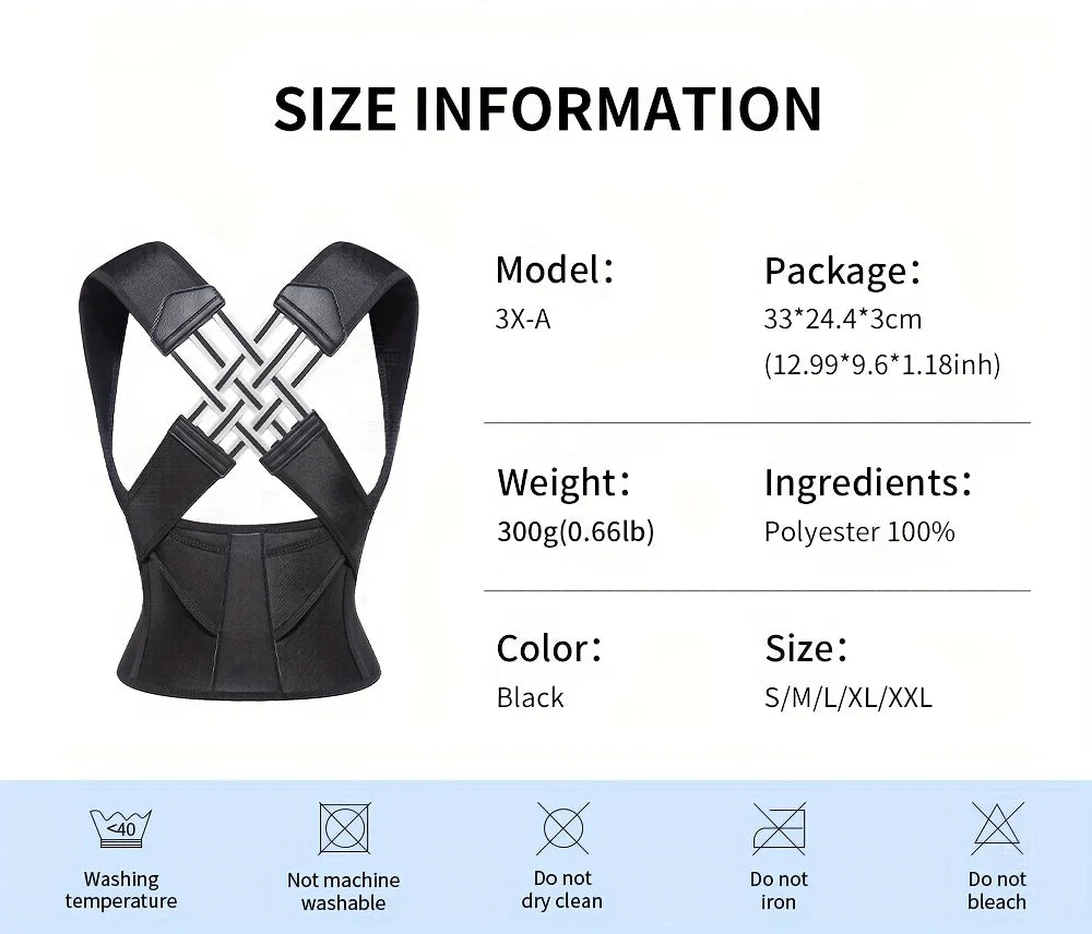 Postura ™ | Adjustable Back Posture Corrector