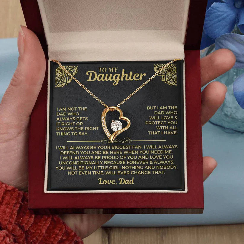 You will always be my little girl - Necklace for Daughter from Dad